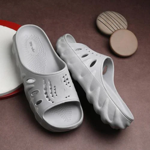 BIRDE Comfortable Regular Wear Grey EVA Slippers For Men
