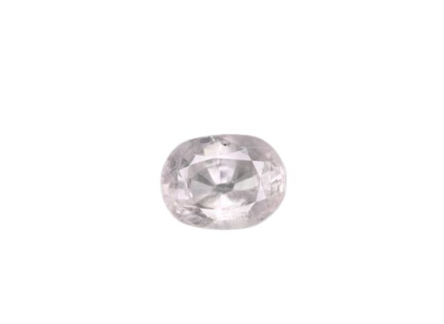 FEEL TOUCH MART- White Sapphire Cyclone Safed Pukhraj 5.20 Carat Oval Cut AAA+++ Quality IGL Certified