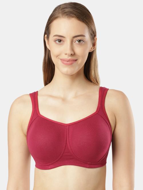 jockey Women Padded Wire-free Red Bra