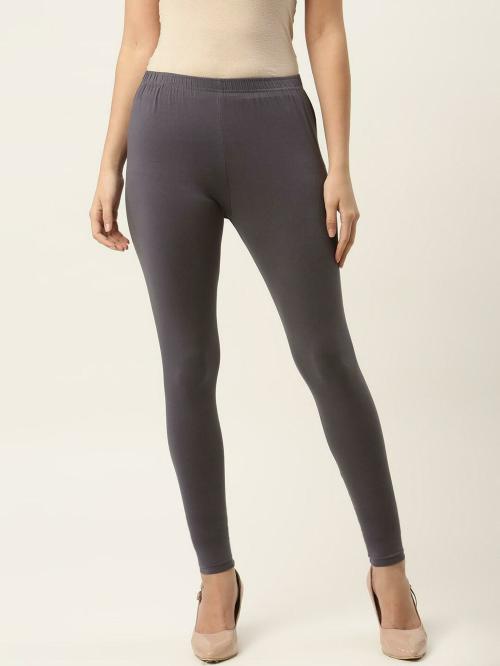 Ms.Lingies Women Grey Solid Viscose Leggings JioMart