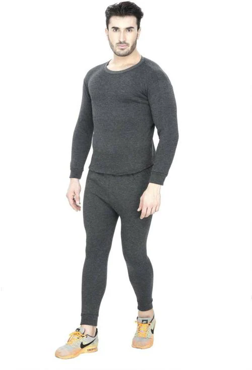 REVEXO Men Polycotton Top - Pyjama Set Thermal - XL