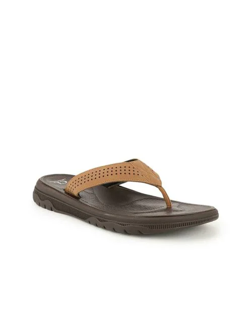 Carlton London Black Thong Flip-Flops for Men