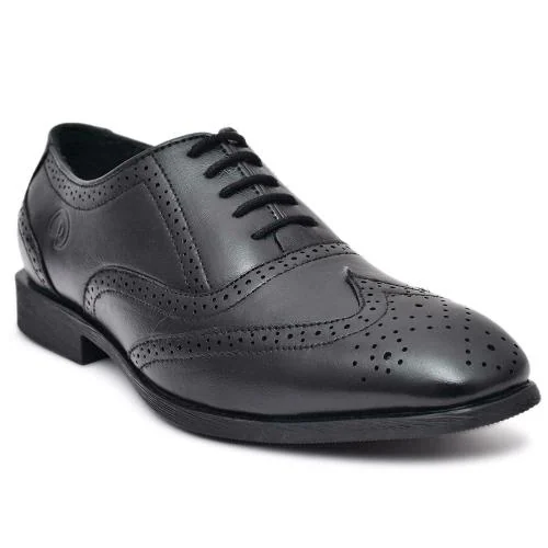 Paul Oliver Men 100 Percent Pure Leather Formal Shoes (Black) size 10 UK