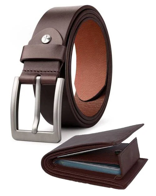 Buy Clasicox Leather Belt & Wallet Combo Effortless Style in Genuine