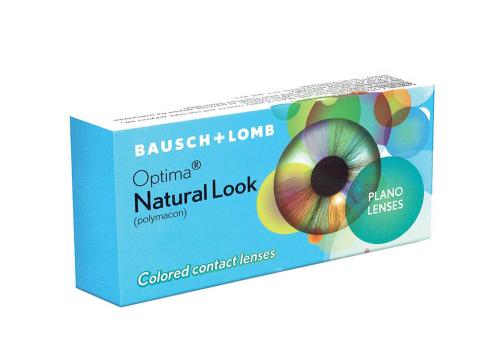 Bausch and Lomb Natural Look Quaterly Zero Power Contact Lens - 2 Peices (Blue)