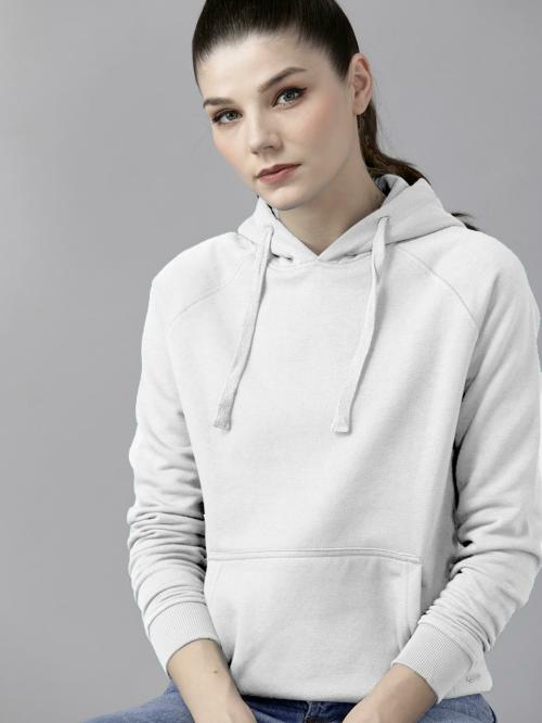 INDO FABRIZIO Girls Printed Cool Aesthetic Sweatshirt Hoodie-WHITE-M