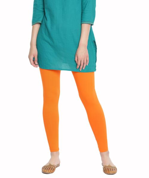 Dollar Women's Missy Pack of 1 Cotton Slim Fit Mari Gold Color Ankle Length Leggings