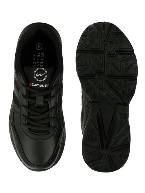 BINGO-151S Black Kids School Shoes