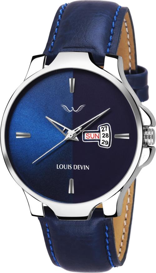 Louis Devin Analog Blue Watch For Men (Ld-Wt030-Blue)