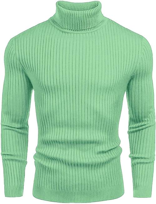 NORTHWIND Men's High Turtle Neck Cotton T-Shirt
