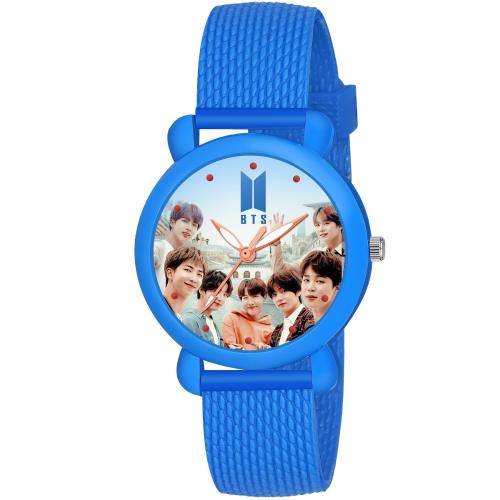 Buy Kids Pictorial Analog Wrist Watch With Chronograph & Thin Rubber Strep Blue Online at Best