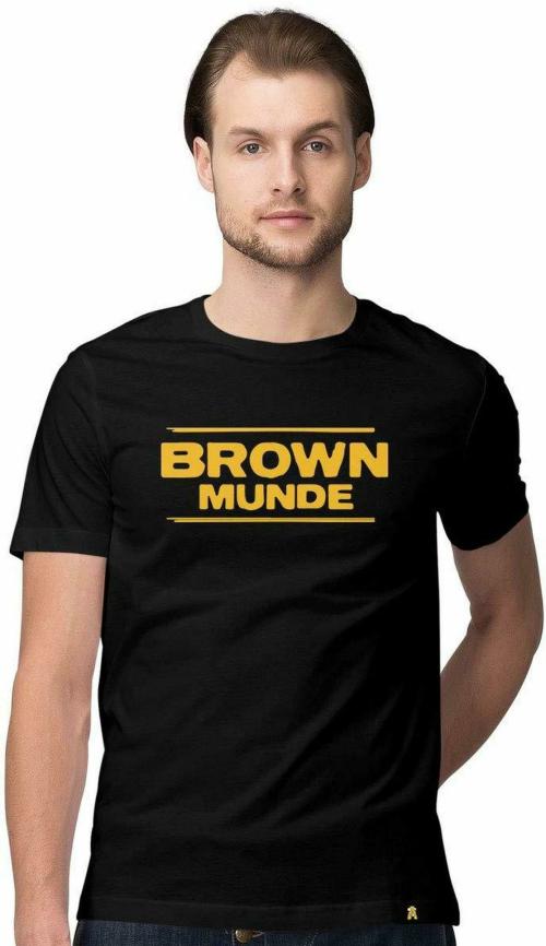 Dhaga - THE PURITY OF HERITAGE Men Black Printed Cotton Blend T-Shirt