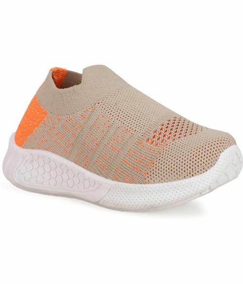 NEOBABY Boys & Girls Slip on Walking Shoes (Orange)