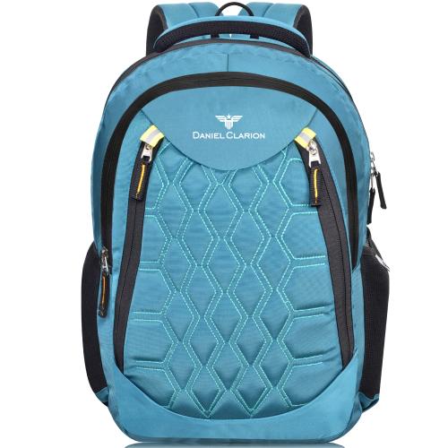 DANIEL CLARION DC-111-Sky Blue Unisex Bag With Rain Cover 30 L Laptop Backpack