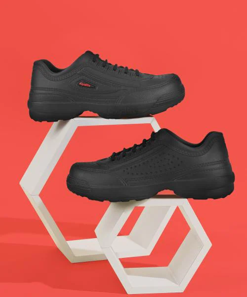 Aqualite Mens Black Sneakers