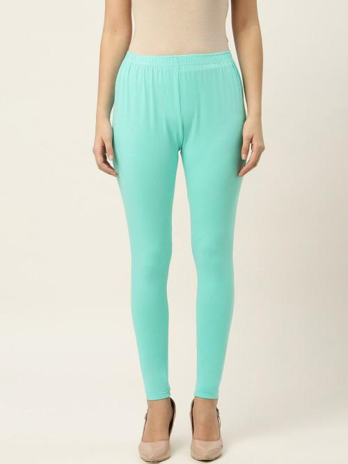 Ms.Lingies Women Green Solid Viscose Leggings JioMart