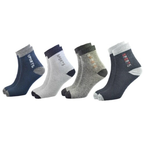 TRUSTIZEN Sports Cotton Socks For Men Pack of 4
