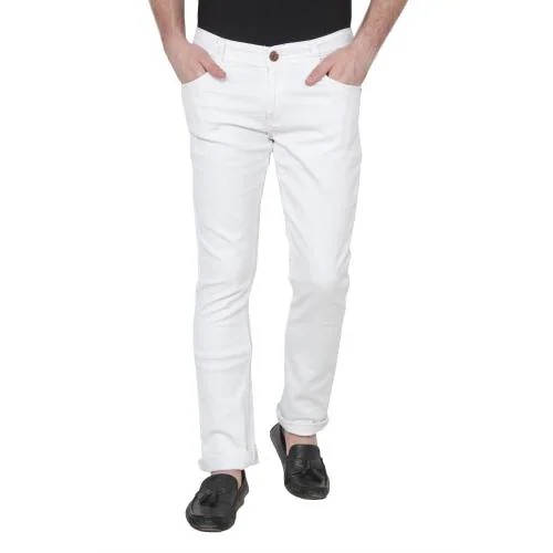 Buy Xee Men's Slim Fit White Jeans Online at Best Prices in India