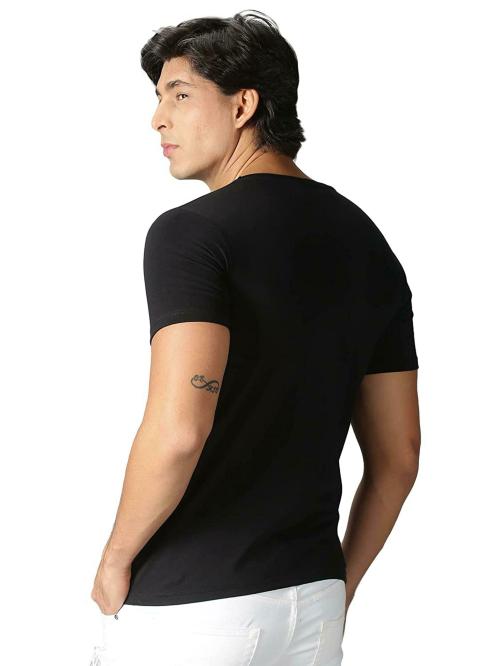 ARRYN Karma Repeats Printed Tshirts for Men Stylish Black at Amazon.in