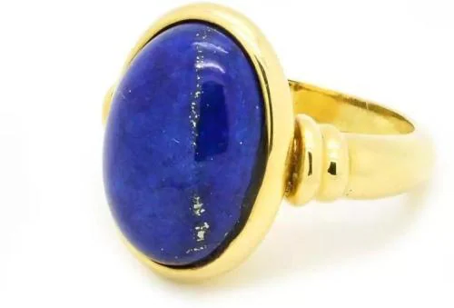 Chopra Gems & Jewellery Gold Plated Brass Untreated Precious Stone Ring (Men, Women, Girls and Boys) - Adjustable