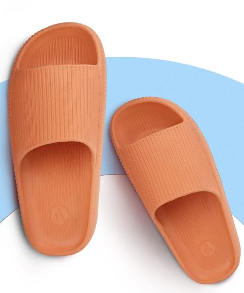 Aqualite's Trendy and Stylish Orange Flip Flops & Slides For Women