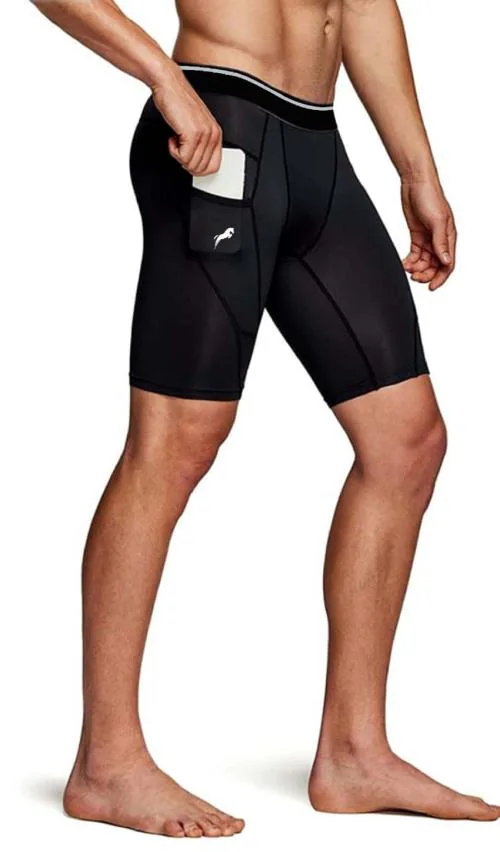 JUST RIDER Cricket Shorts with Cup Support,Polyster-Black