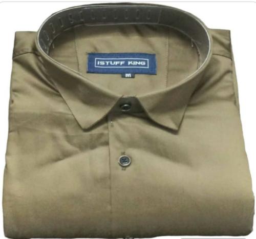 Istuff King Mens Slim Fit Regular Cotton Blend Party Wear Color Formal Shirt-A 11