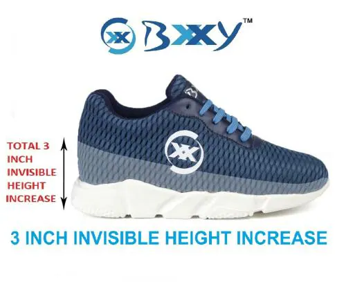 Bxxy Men's 3 Inch Hidden Height Increasing Sport Shoes
