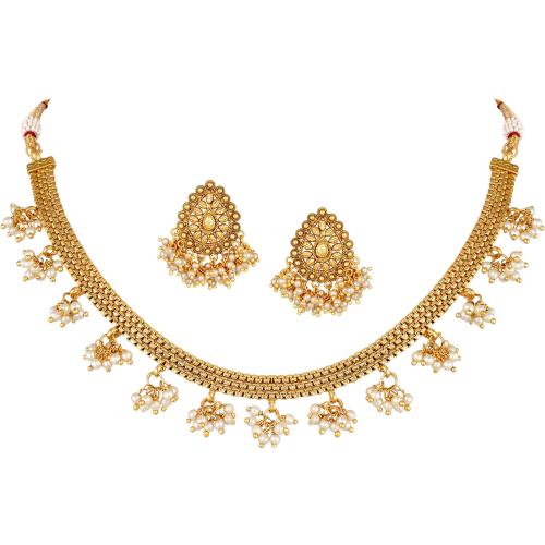 TAP Fashion Gold Plated Copper Jewellery Set (Gold) JioMart