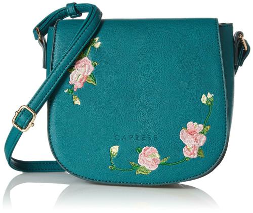 Caprese Elsy Women Sling Bag (Teal)