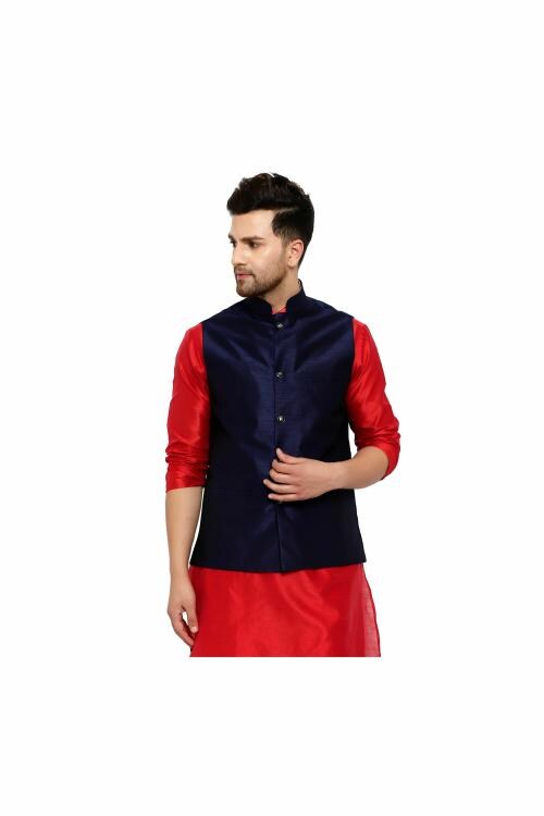 RYLEN Men's Modi Jacket, Nehru Jacket, Wedding Dress For Men, Indian Waistcoat For Men