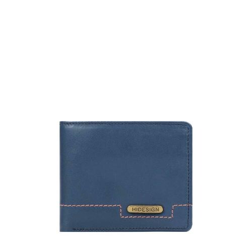 Hidesign Men Blue Leather Wallet