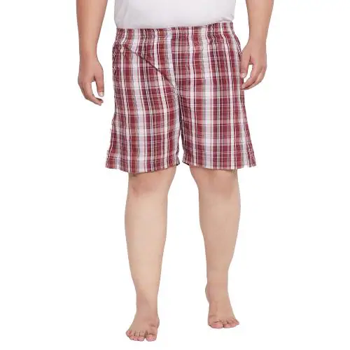 Bigbanana Men Plus Size Desierto Checked Boxers