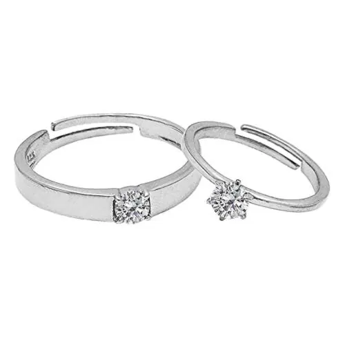 Giva Sterling Silver Size 10.5 Minimal Couple Rings
