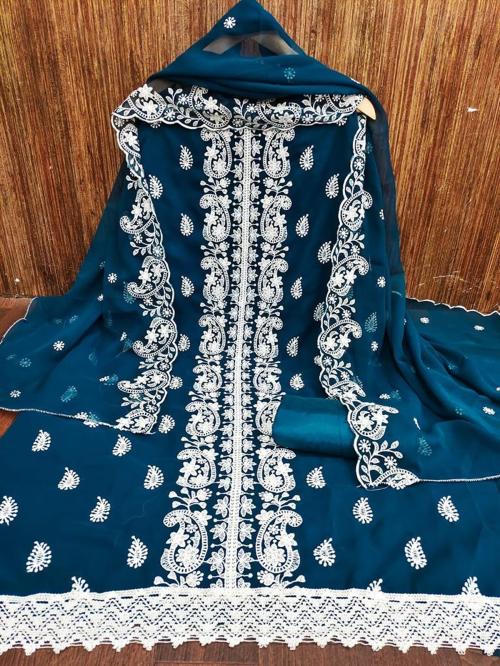 Reeta Fashion Traditional Morpich Georgette Sipli Work Dress Material RFD780