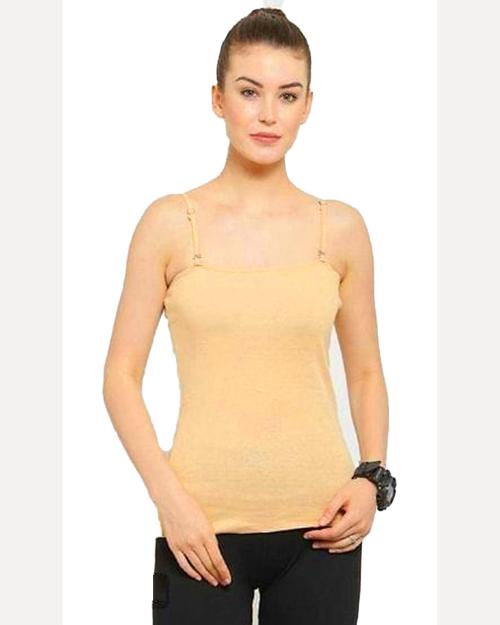 Snappy Dresser's Cotton Slips / Snaghetti for girls in Beige.