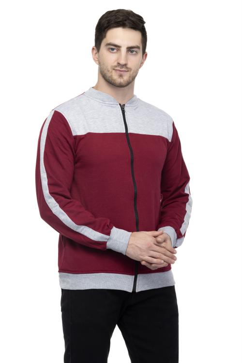 Lambency Multicolor Cotton Blend Solid Sweatshirt