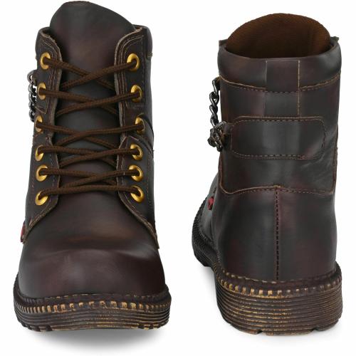 Shoe Island Lace Ups High Ankle Length Mens Casual Boots For Men