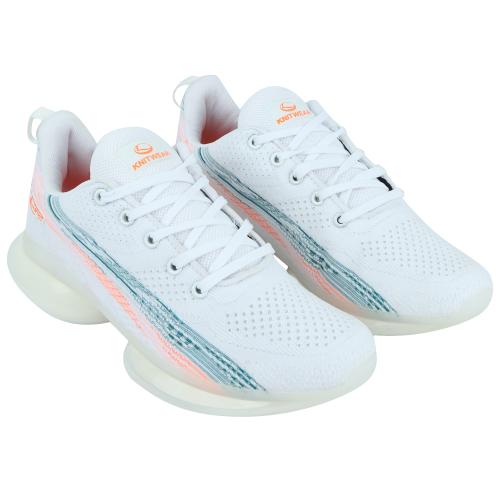 Lancer ENERGY-10WHT-ORG White Orange Sports Shoes
