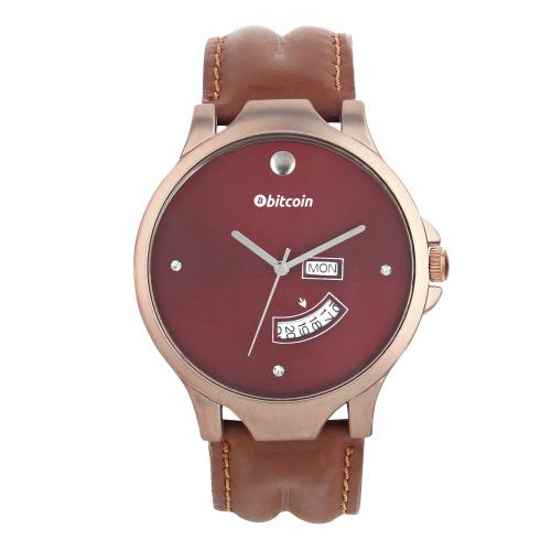 BITCOIN Wrist Watch For Men With Day & Date Indicator
