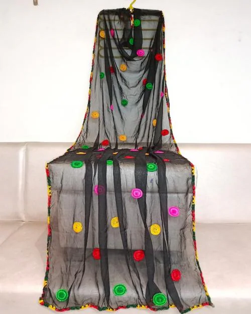 Chiffon Goli Samosa-Black