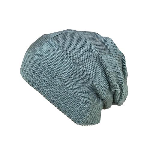 Gajraj Unisex Grey Woolen Slouchy Beanie Hat