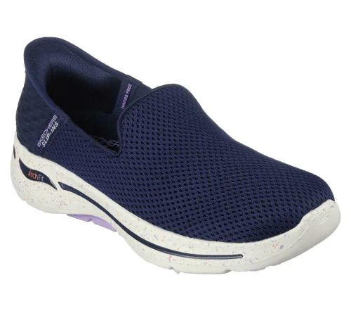 Skechers GO WALK ARCH FIT Navy Blue Sports Shoes for Womens