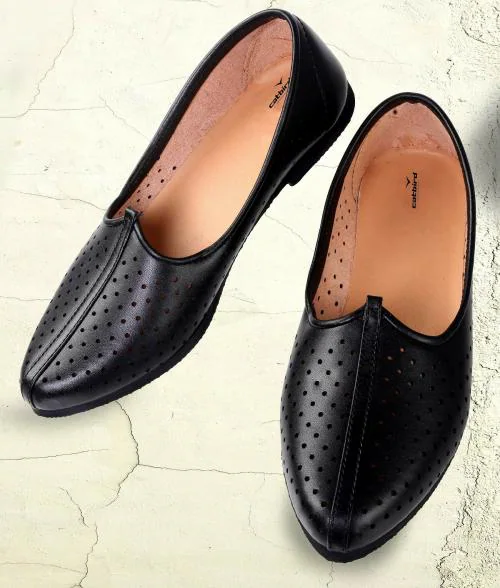 CatBird men`s and boy Black Lightweight Comfortable Daily -Office Wear Slip on juties, mojri