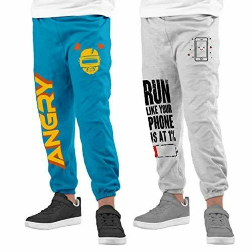 PLOKU Track Pant For Boys (Multicolor, Pack of 2) 9-10 Y
