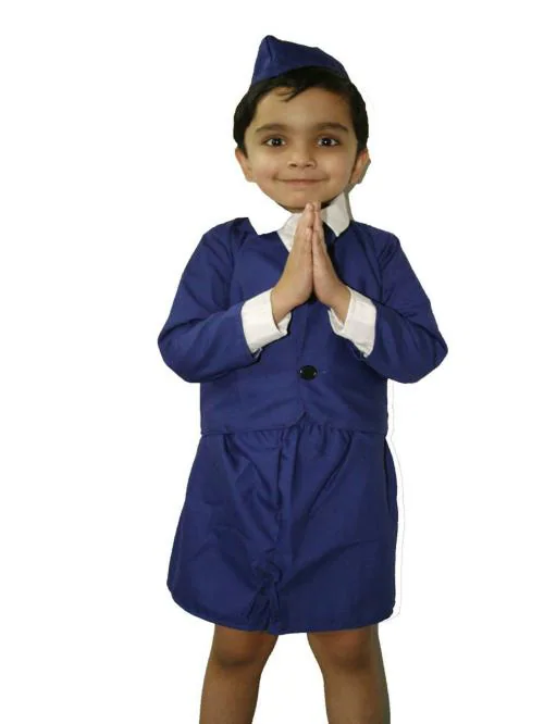 Fancydresswale Kids Air Hostess Costume (4-6 Yrs)