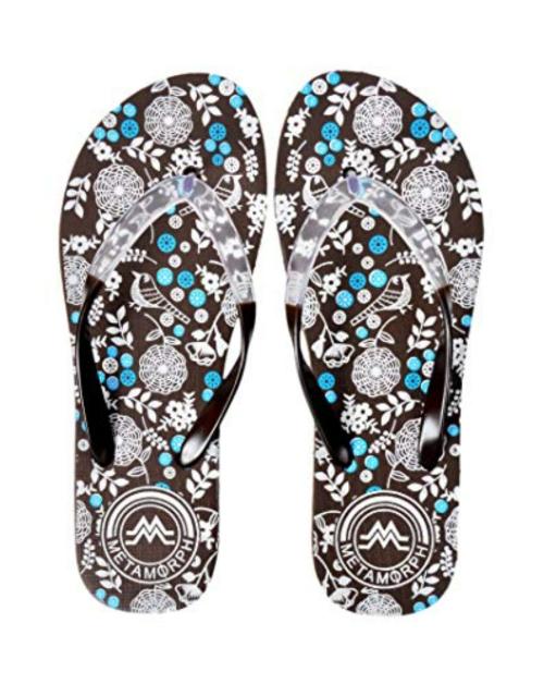 RITA Women Brown Birdie Regular Fit Flip-flops - (UK 9)