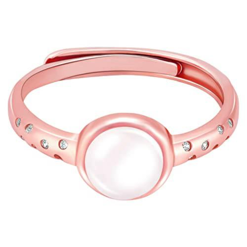 Giva Sterling Silver One Size Rose Gold Heather Ring