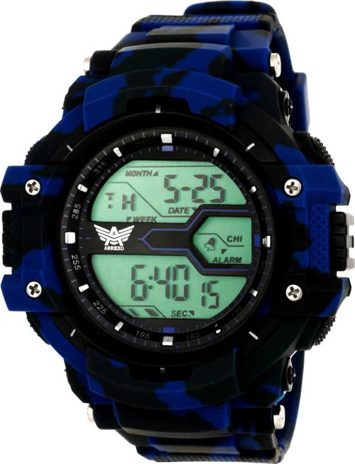 Abrexo Sports Black Digital Watch For Boys (ABX1018)