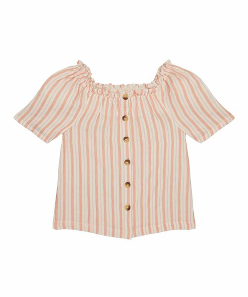 Mothercare Girls Pink Cotton Printed T-shirt